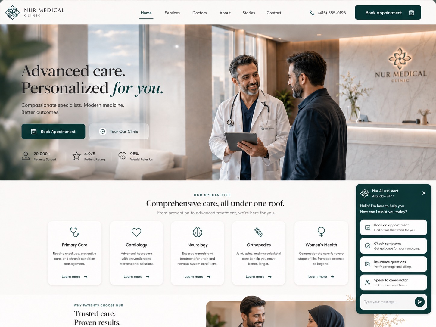Conversion website preview